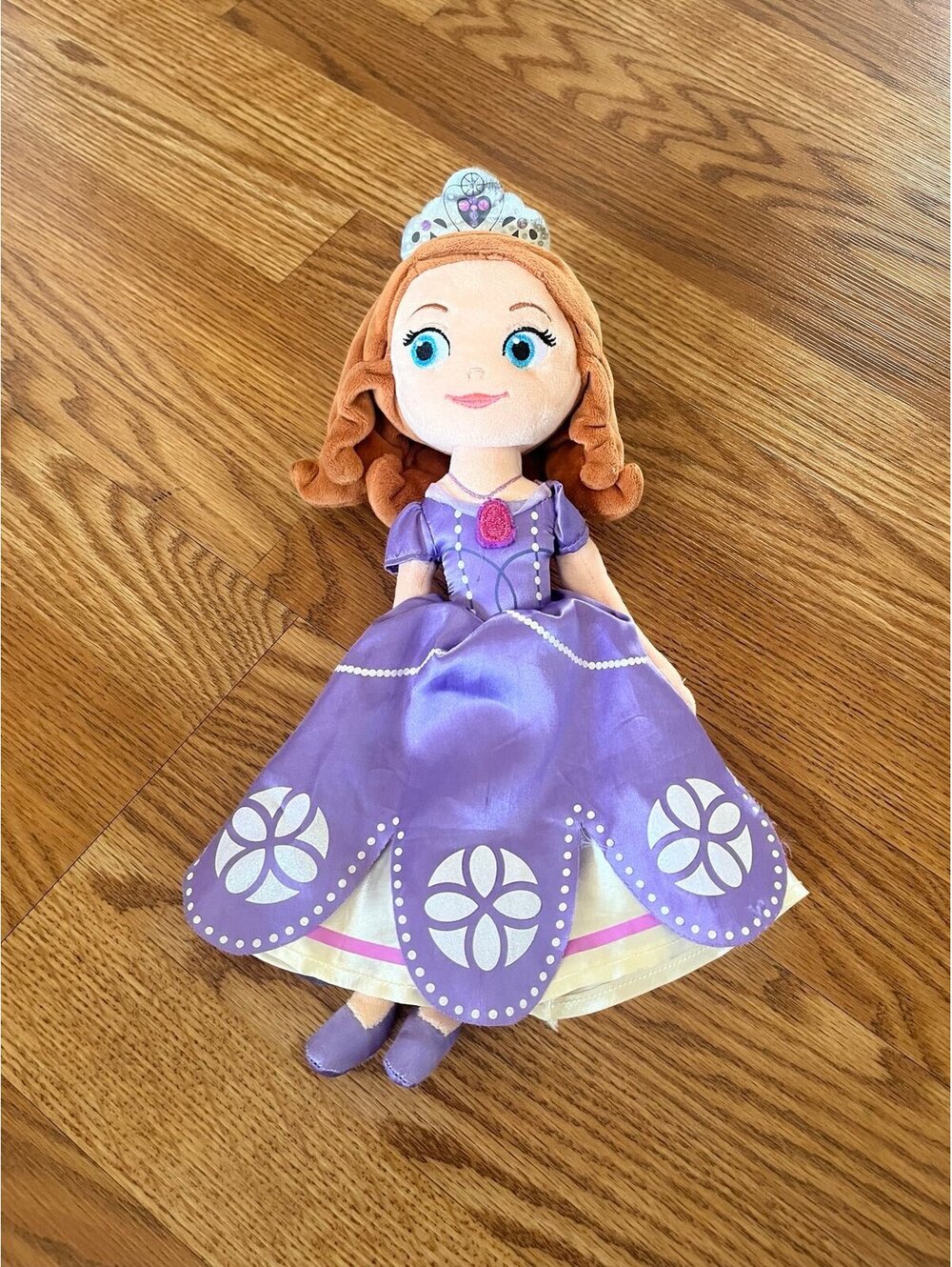 Disney Princess Sophia Sofia The First Plush Doll Disney Store Purple Gown 14”